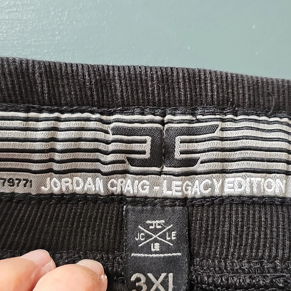 Men's Black‎ Jogger Pants By JORDAN CRAIG LEGACY EDITION. 3XL